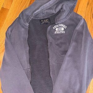 Abercrombie & Fitch Gray Hoodie Jacket